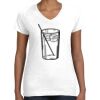 Women's Fine Jersey V-Neck Tee Thumbnail