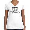 Women's Fine Jersey V-Neck Tee Thumbnail